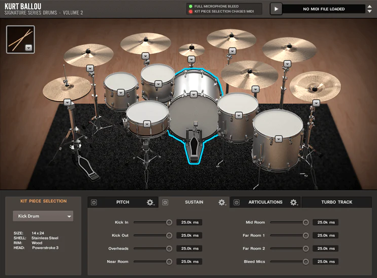 Room Sound Kurt Ballou Signature Series Drums Vol. II KONTAKT