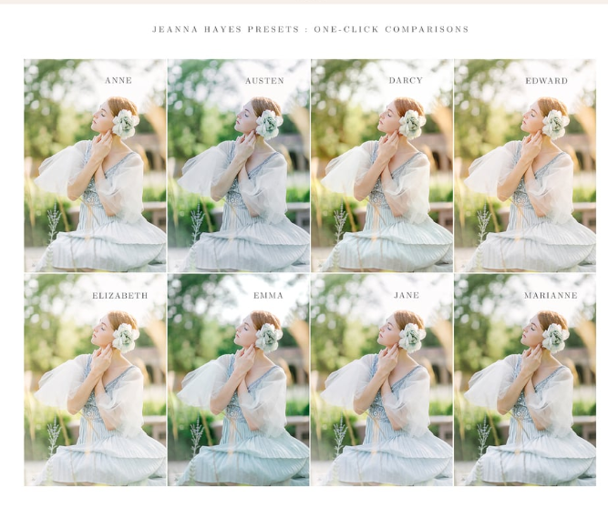 Jeanna Hayes Light and Airy Presets