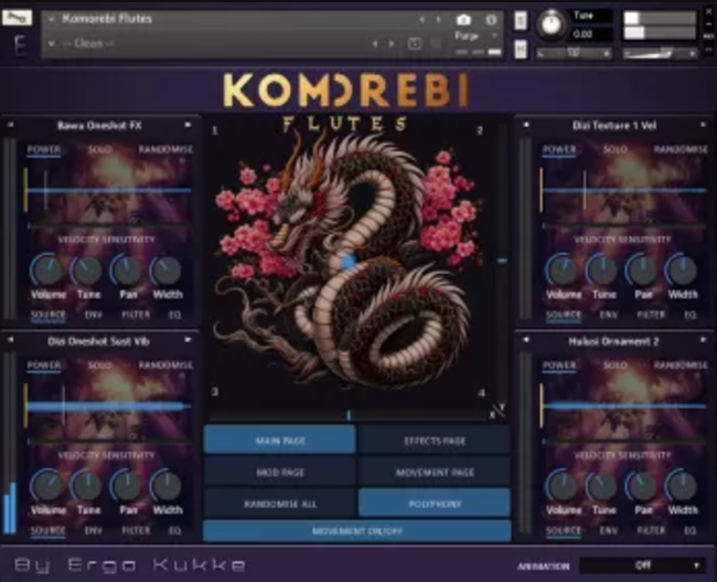 Loot Audio Ergo Kukke Komorebi Flutes KONTAKT