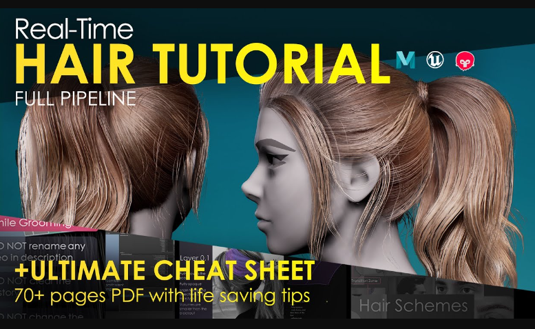 Real-Time Hair Tutorial by xeoxun