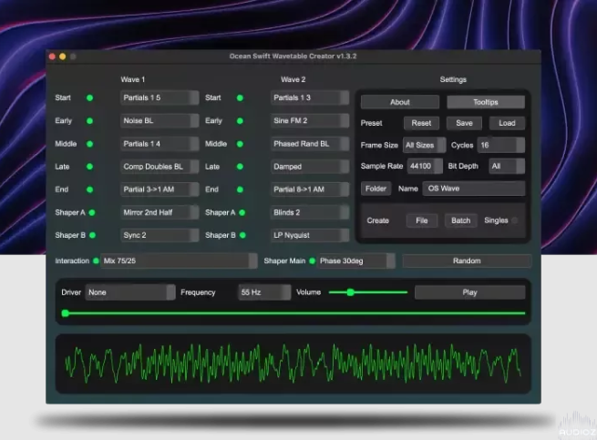 Ocean Swift Wavetable Creator v1.4.3