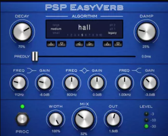 PSPaudioware PSP EasyVerb v2.0.0