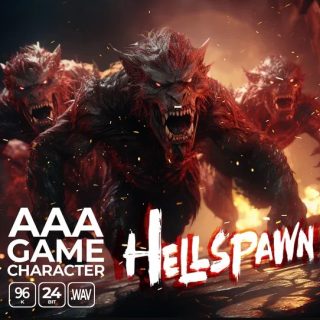 Epic Stock Media AAA Game Character Hellspawn