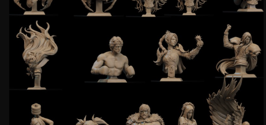 CA 3D Studios – Busts Release November 2025 – 3D Print Model STL