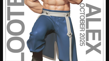 Nomnom Figures – Alex Luis Armstrong from Fullmetal Alchemist – 3D Print Model STL