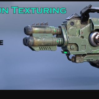Artstation – Darrell Abney – Alien gun texturing and rendering