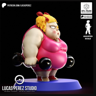 Lucas Perez – Strong Girl Chibi – 3D Print Model STL