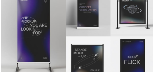 Mockupcloud – Street Sign Board Stand Mocku