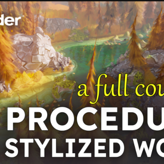 SuperhiveMarket – Procedural Stylized Worlds | Geometry Nodes & Shading Masterclass