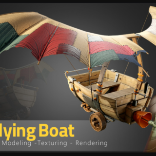 Artstation – Little Flying Boat – Tutorial full process