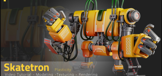 Artstation – Skatetron – Tutorial Full Process(Plasticity)